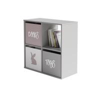 BÜCHERREGAL Loni - Weiß, Holzwerkstoff (80/80/38cm) - RAUMHIRSCH FURNITURE