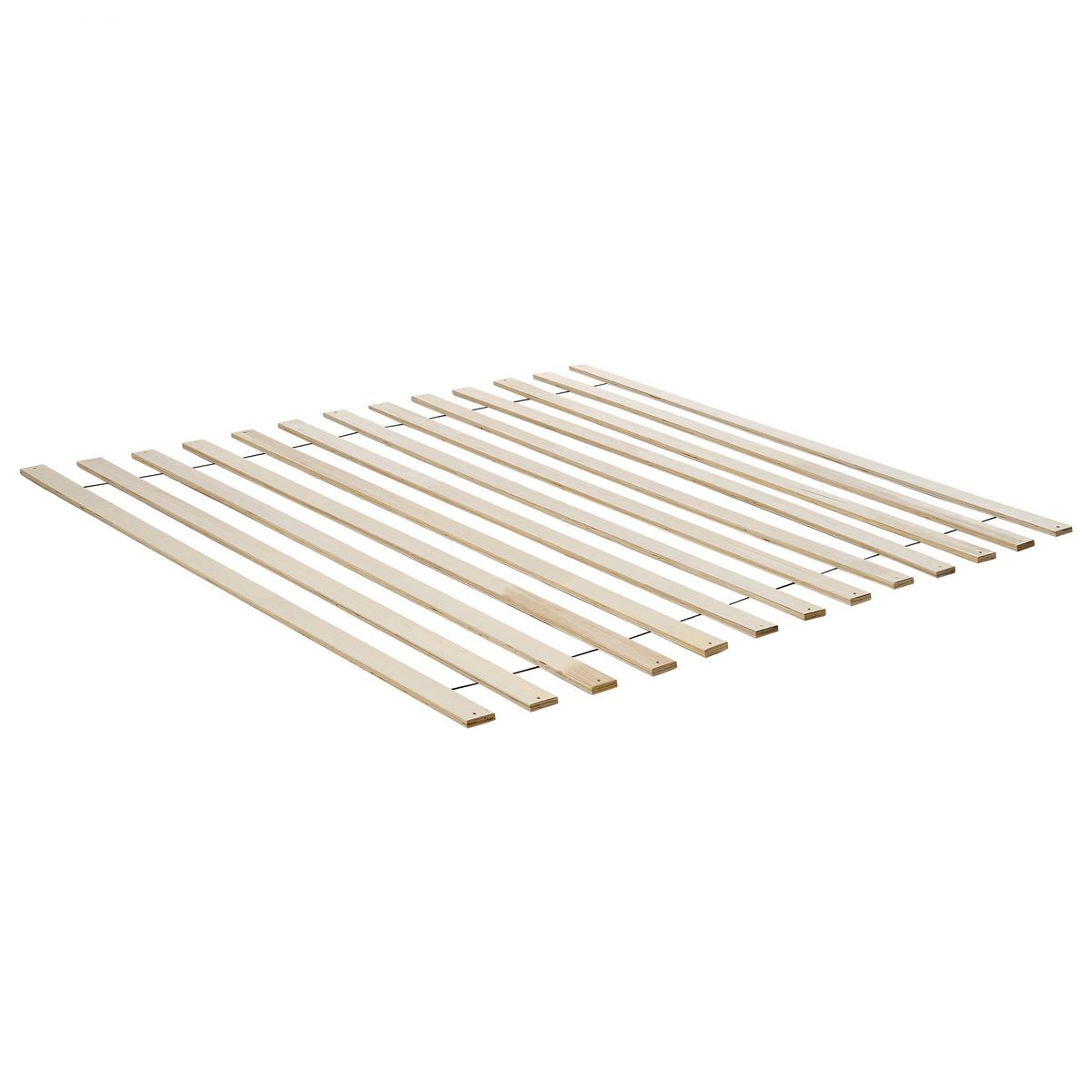 BETT 180/200 cm Braun Varzy - Braun/Naturfarben, Holz (180/200cm) - Beliani