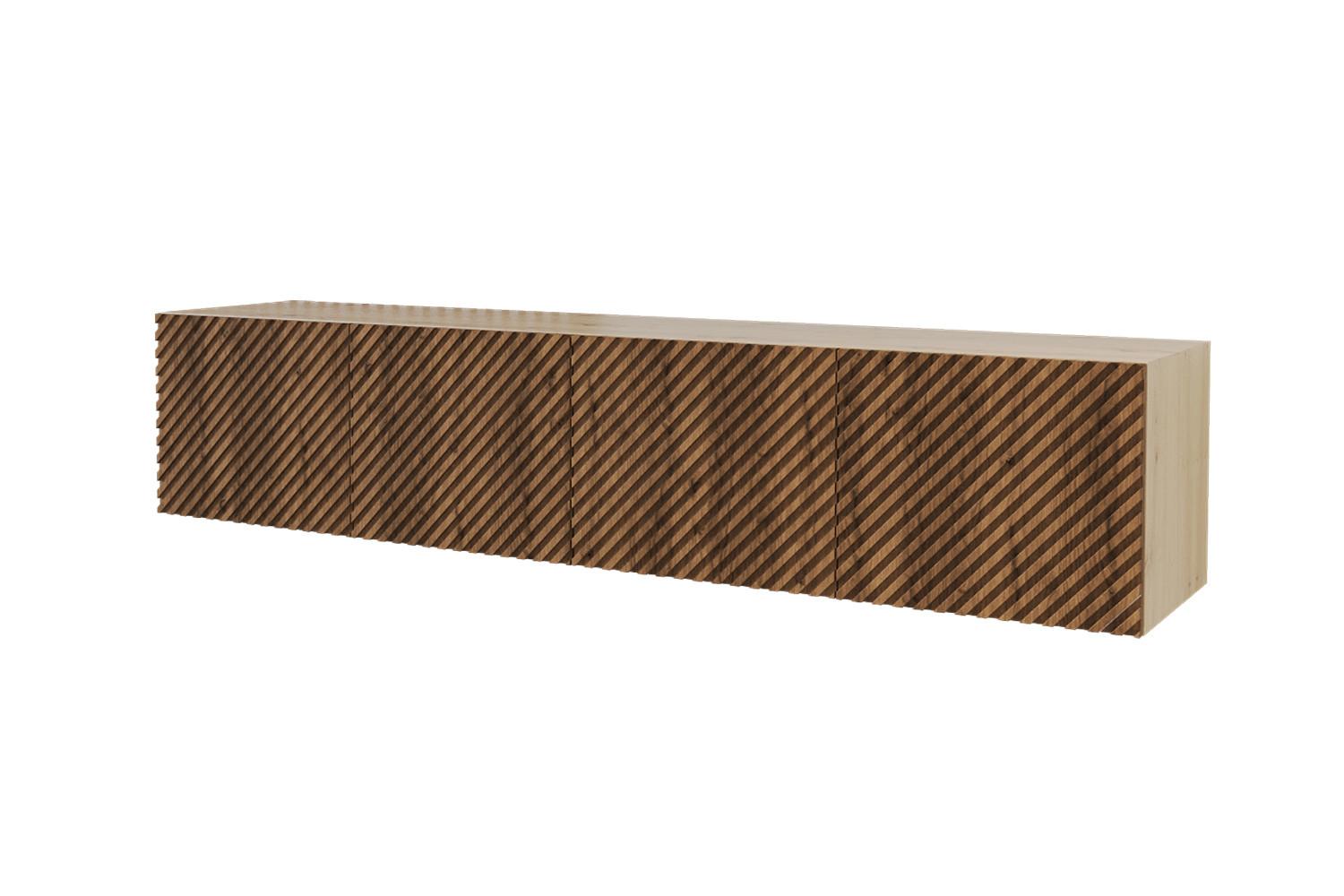 LOWBOARD ZENO-W 2x100x40x40 cm - Artisan / Katania - Eiche Wotan, Holzwerkstoff (200/40/40cm) - ALTDECOR