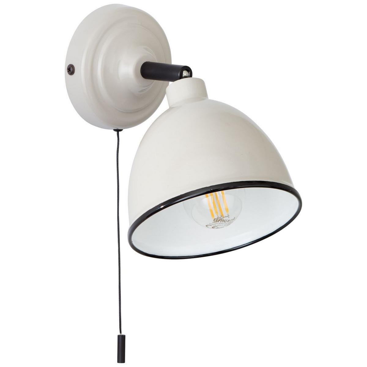 WANDLEUCHTE Telio 97002/22 - Grau, Metall (12.5/12.5/19.5cm) - Brilliant