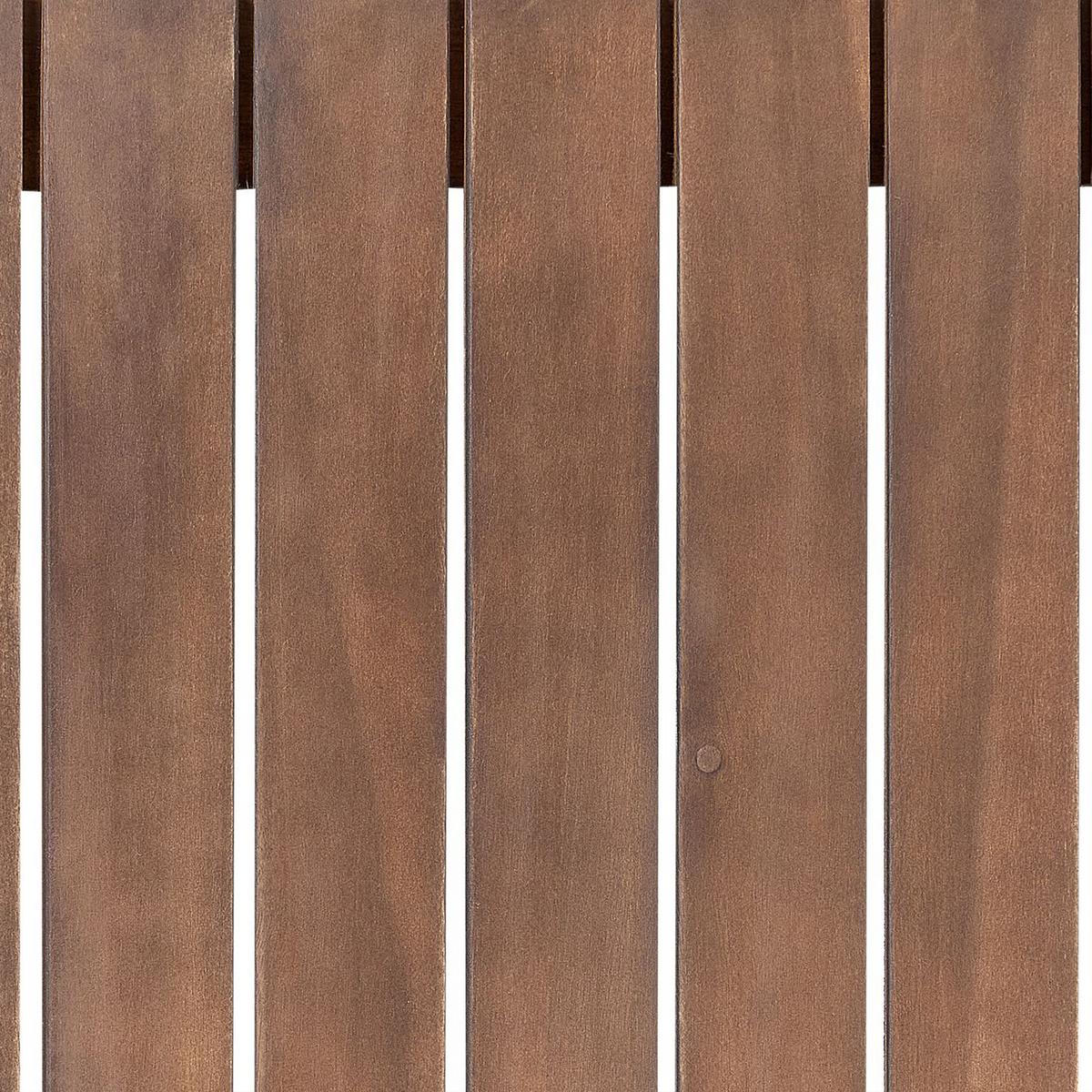 GARTENSOFA 2-Sitzer zertifiziertes Akazienholz dunkelbraun Auflagen taupe Trani - Dunkelbraun/Beige, Holz (150/72/75cm) - Beliani