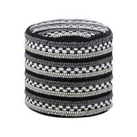 POUF Guntur 41/41/41 cm - Weiß, Naturmaterialien/Textil (41/41/41cm) - Beliani