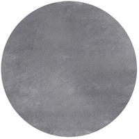 TEPPICH Kurzflor Waschbar LECH in Grau, einfarbig, Ø 200 cm - Grau, Textil (200/200cm) - KADIMA DESIGN