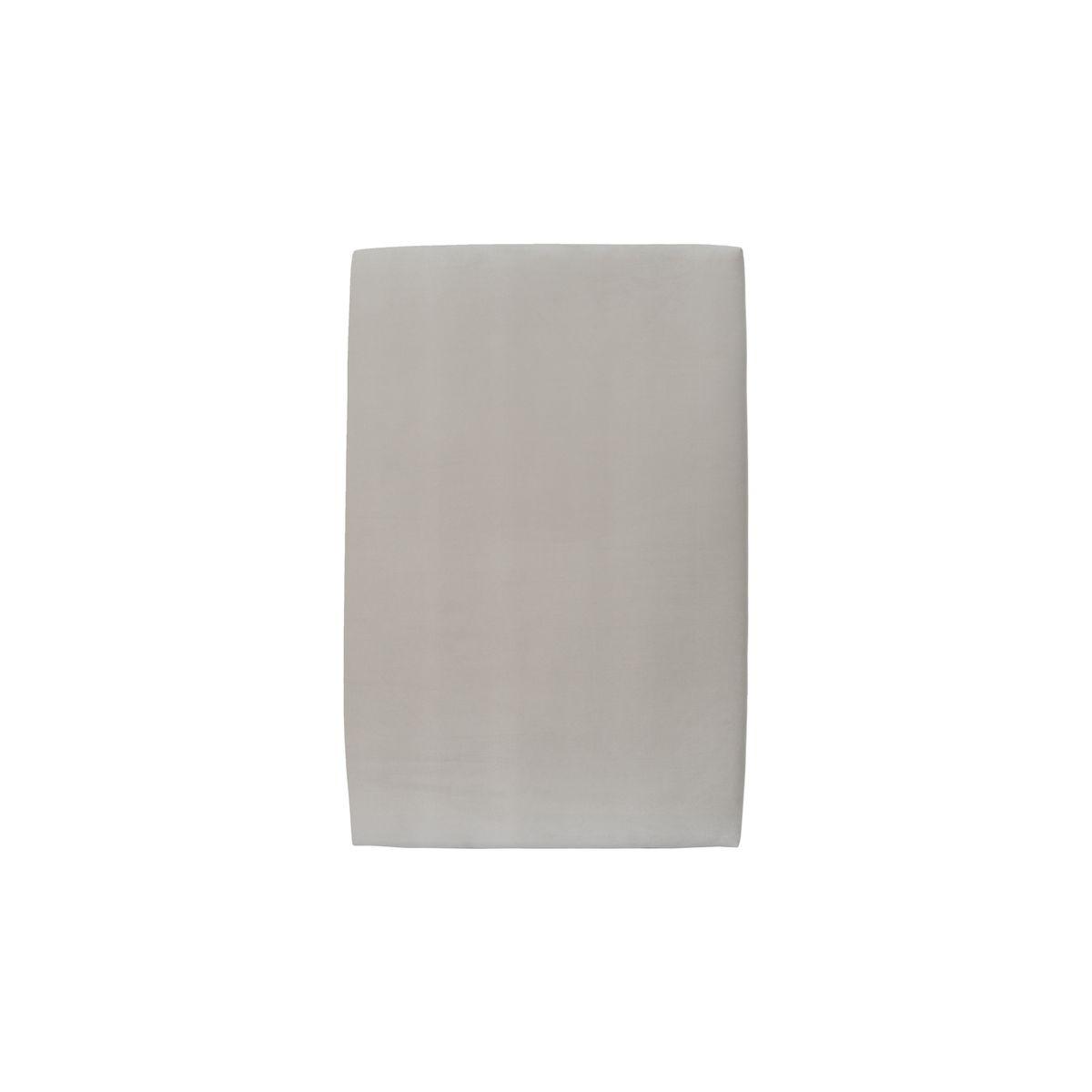 KOPFTEIL gepolstertes – hellgrauer Samtstoff - 90 cm - Beige/Hellgrau, Karton/Holz (90/120/10cm) - Sommeil de Plomb