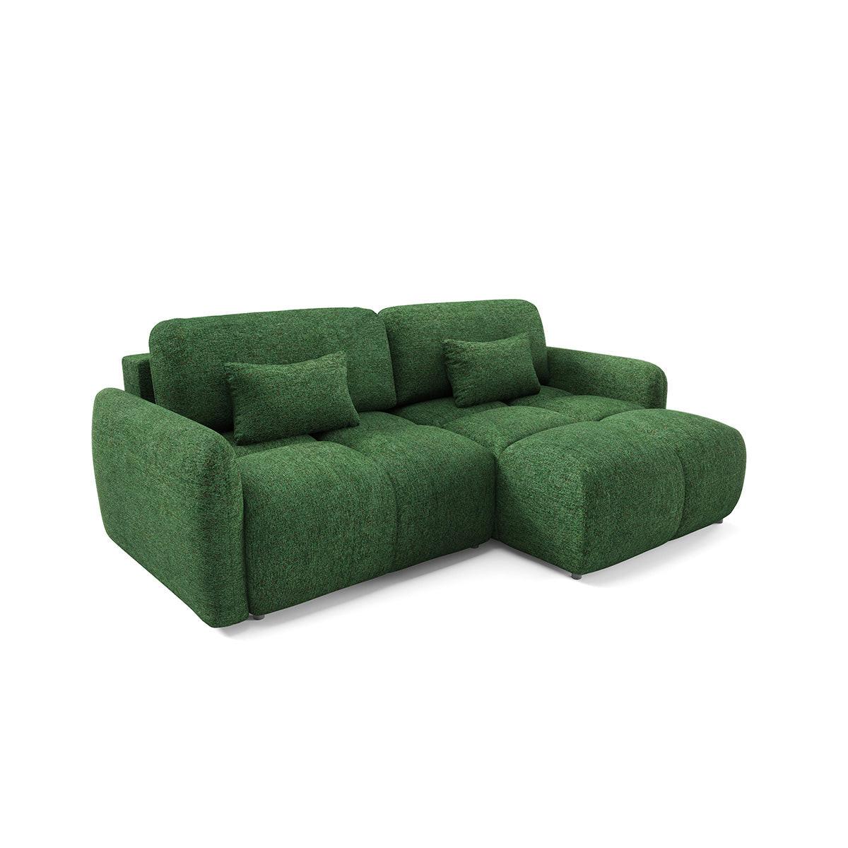 ECKSOFA Vittoria Grün - Grün, Holz (240/165cm) - Petits-meubles