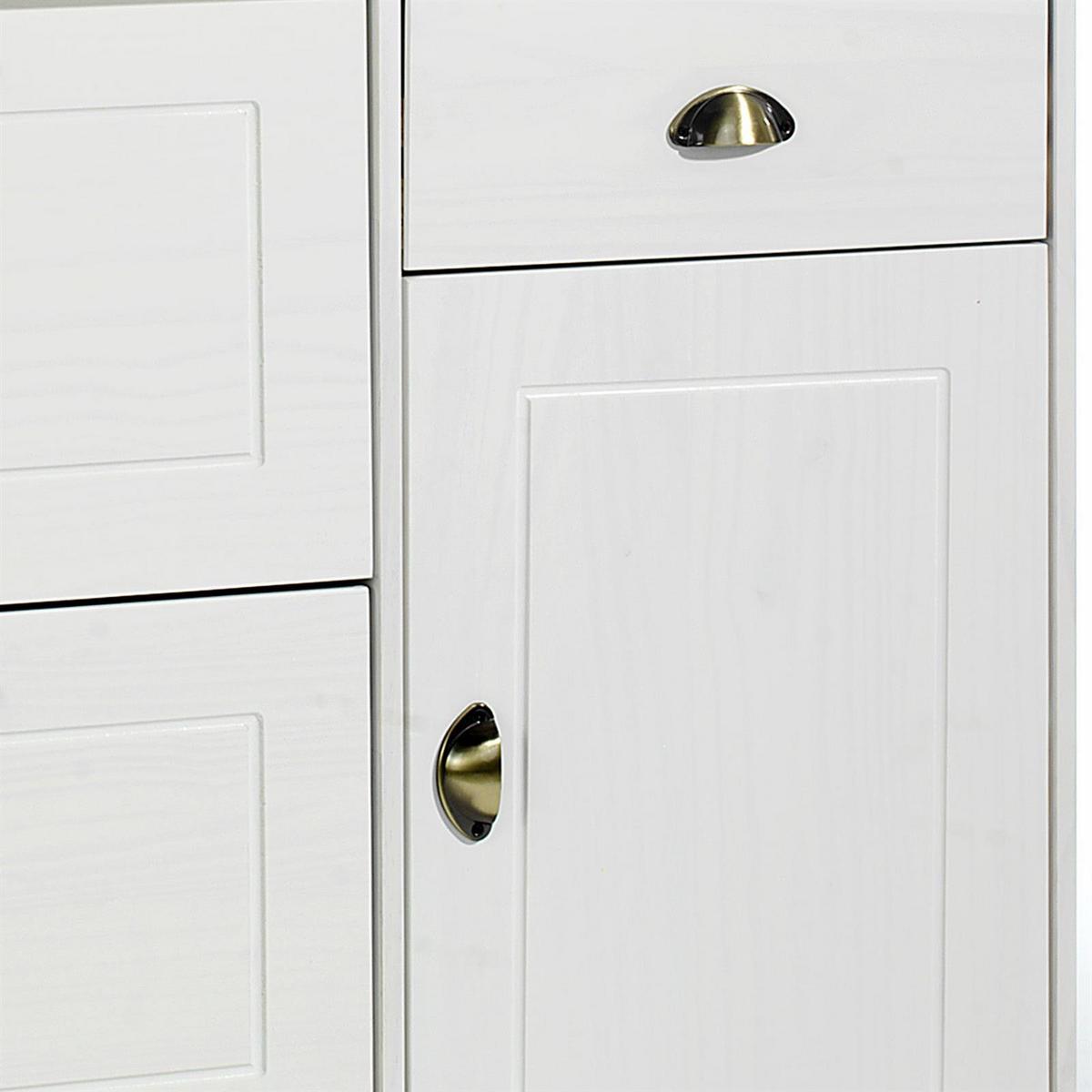 SCHUHSCHRANK COLMAR weiß - Weiß, Holz (106/85/32cm) - IDIMEX
