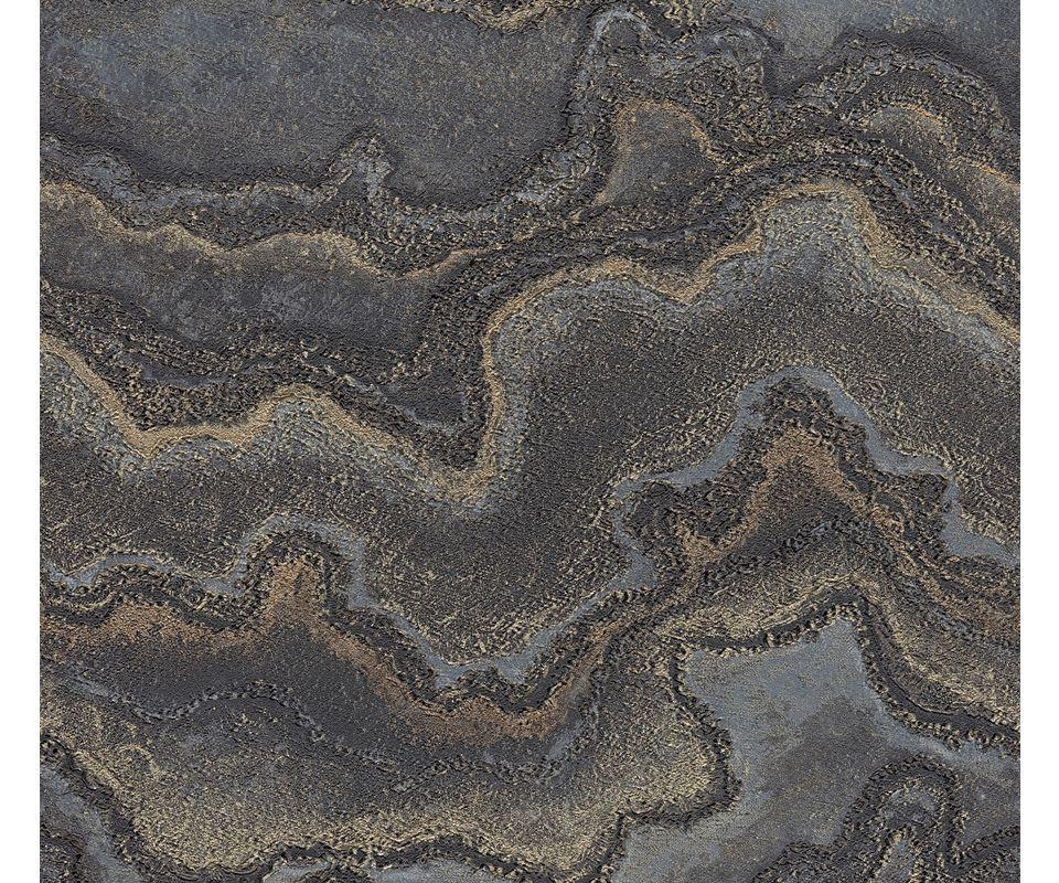 VLIESTAPETE Schwarz 53/1005 cm - Schwarz, Textil (53/1cm) - KUNSTLOFT