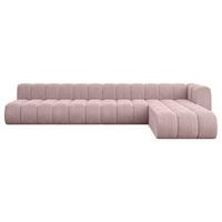 ECKSOFA modulares Sofa Darnel-L3 - 387x177x70 cm Rosa - Rosa, Holzwerkstoff/Textil (387/177cm) - ALTDECOR
