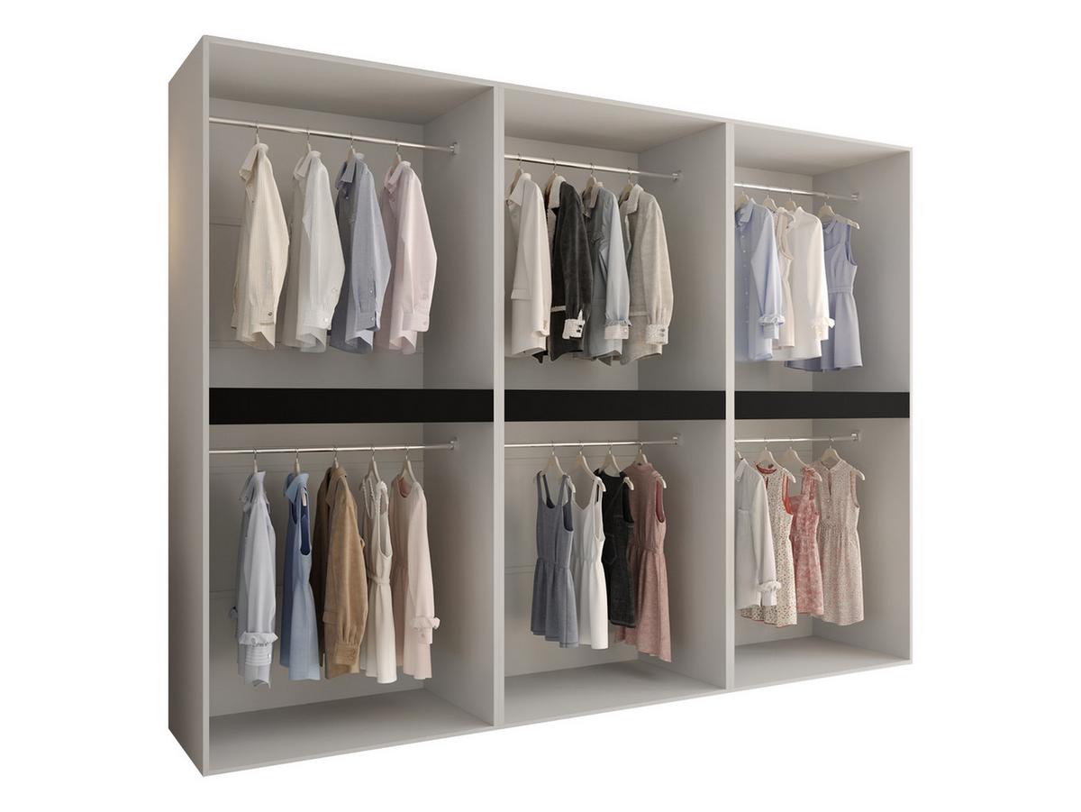 DREHTÜRENSCHRANK Espresso 270 cm - Kaschmir/Schwarz, Holzwerkstoff/Kunststoff (270/203/50cm) - MIRJAN24