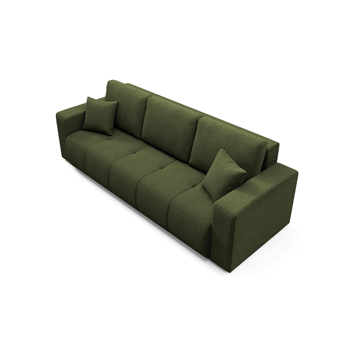 SOFA Vasco 3 Sitzplätze Grün - Grün, Holz (244/86/92cm) - Petits-meubles