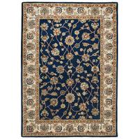 HANDTUFTTEPPICH Royal Ziegler 70x140 cm - Blau, Textil (70/140cm) - THEKO