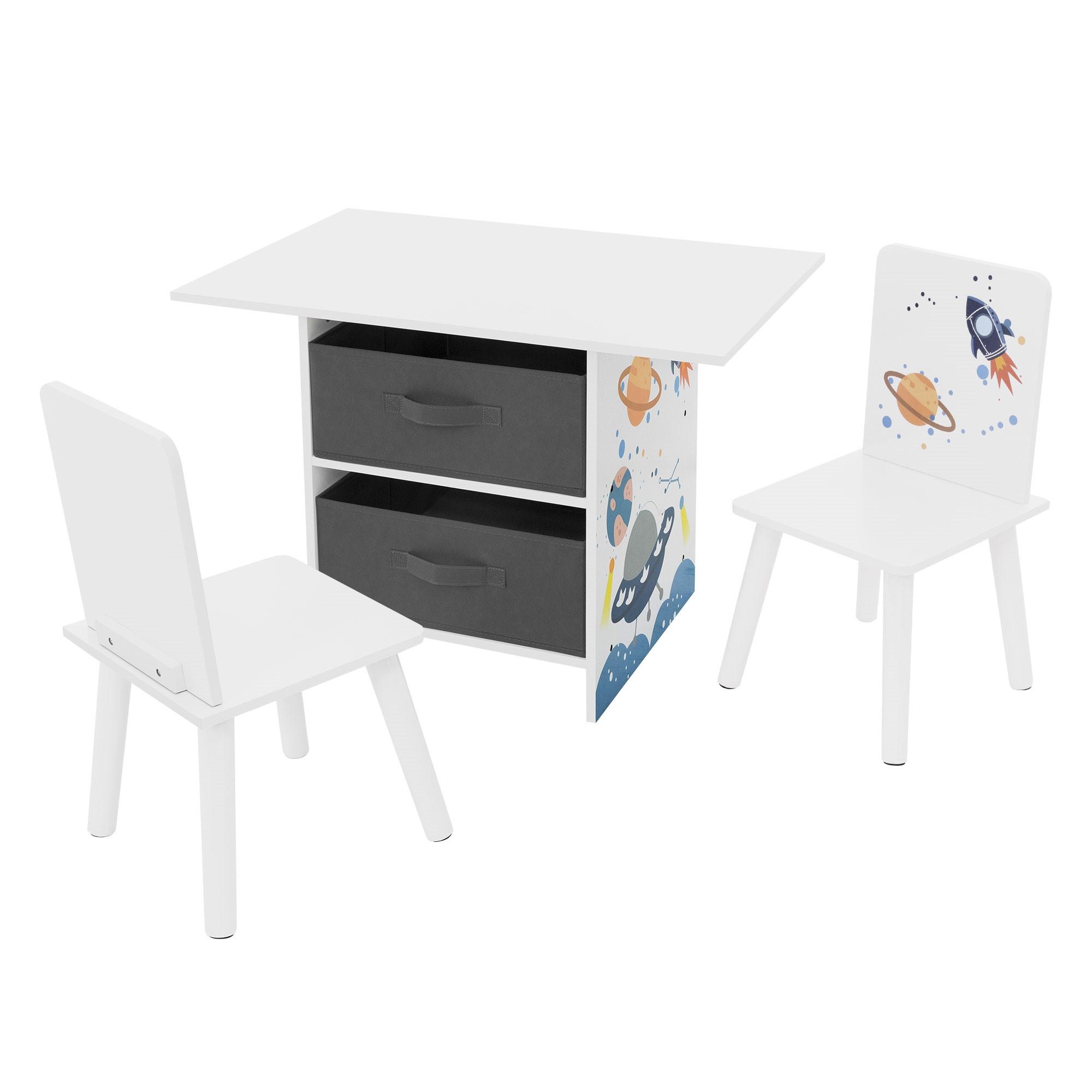 SITZGRUPPE Kinder - Weiß, Holzwerkstoff (30.5/54/30.5cm) - Joyz