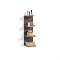 WANDREGAL Vesuvio Anthrazit 30 x 95 cm - Anthrazit, Holzwerkstoff (30/95/28cm) - Livinity®