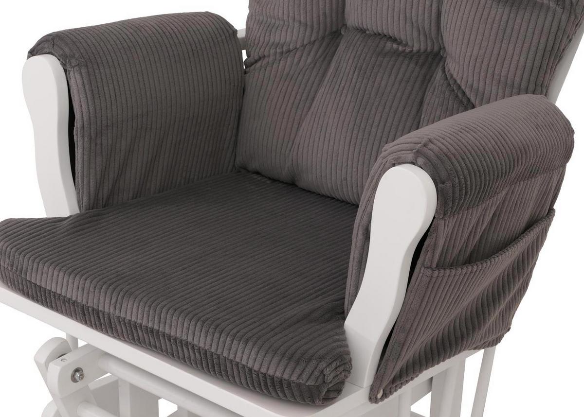 RELAXSESSEL Grau, Weiß - Weiß/Grau, Textil (74/103/71cm) - MCW