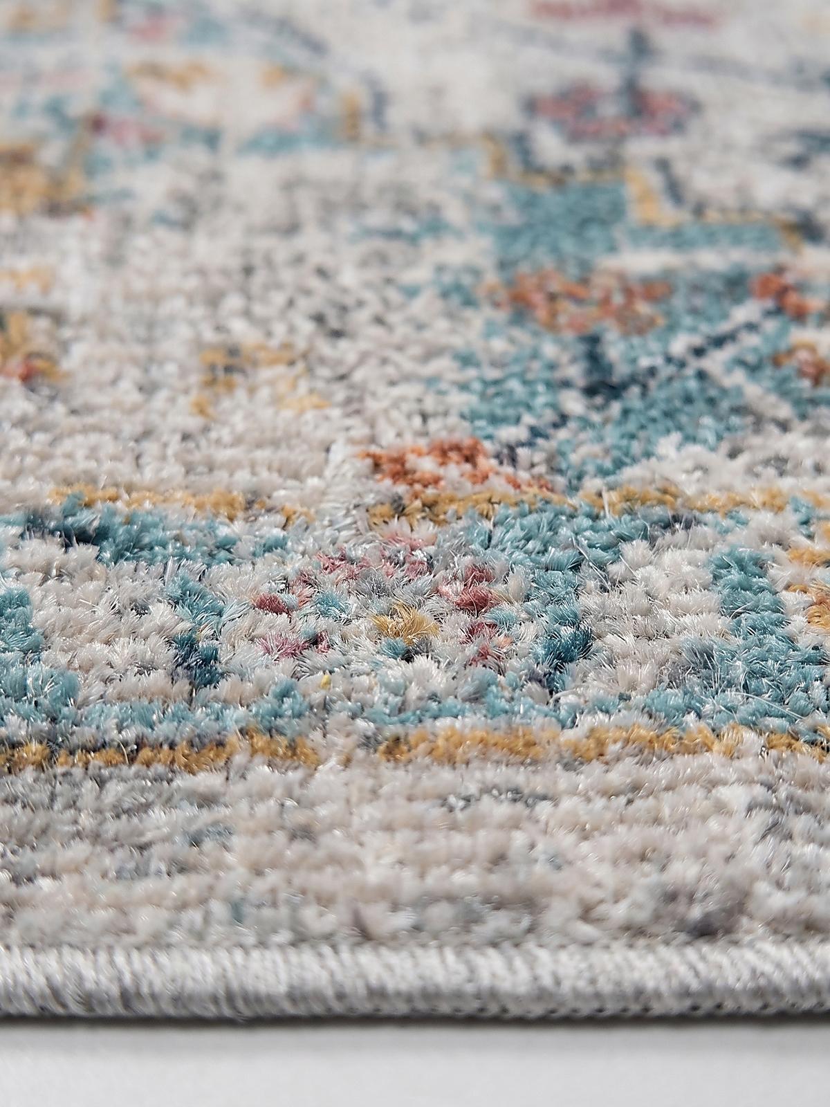 TEPPICH Outdoor Orientalisch LIMMAT Polypropylen Mehrfarbig 120 x 120 cm - Multicolor, Textil (120/120cm) - KADIMA DESIGN