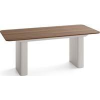 ESSTISCH Riven rechteckig ausziehbar verlängerbar mit Butterfly-Auszug, Walnuss Braun 200-296/90/76 cm - Kaschmir/Walnussfarben, Holzwerkstoff/Metall (90/296/76cm) - WFL GROUP
