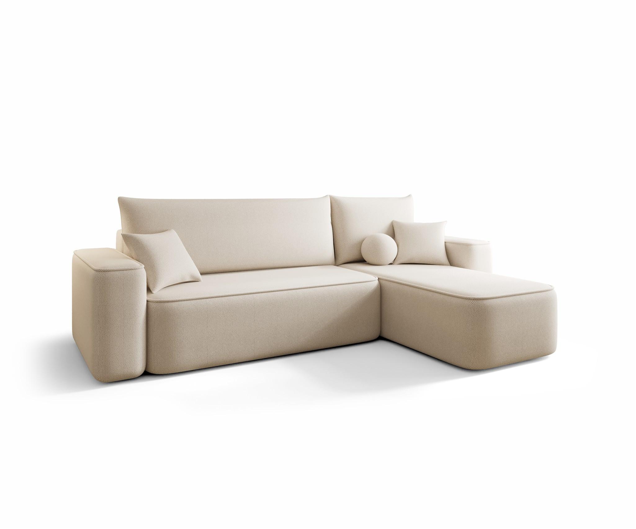 ECKSOFA Agepo In Curio - Beige, Holzwerkstoff/Textil (250/150cm) - Fun Möbel