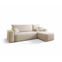ECKSOFA Agepo In Curio - Beige, Holzwerkstoff/Textil (250/150cm) - Fun Möbel