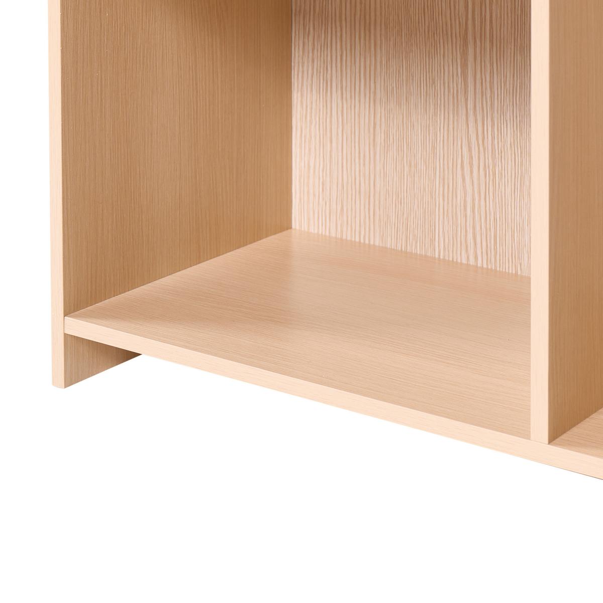 REGAL mit 3 Ebenen 105 cm Hellbraun Lackey - Hellbraun/Braun, Holzwerkstoff (80/105/30cm) - Beliani