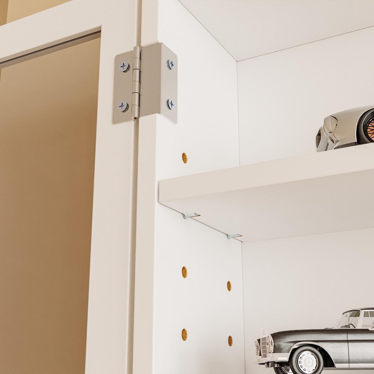 WANDSCHRANK zur Sammlungspräsentation FSB113-W - Ahornfarben, Fell (80/60/12.2cm) - SoBuy