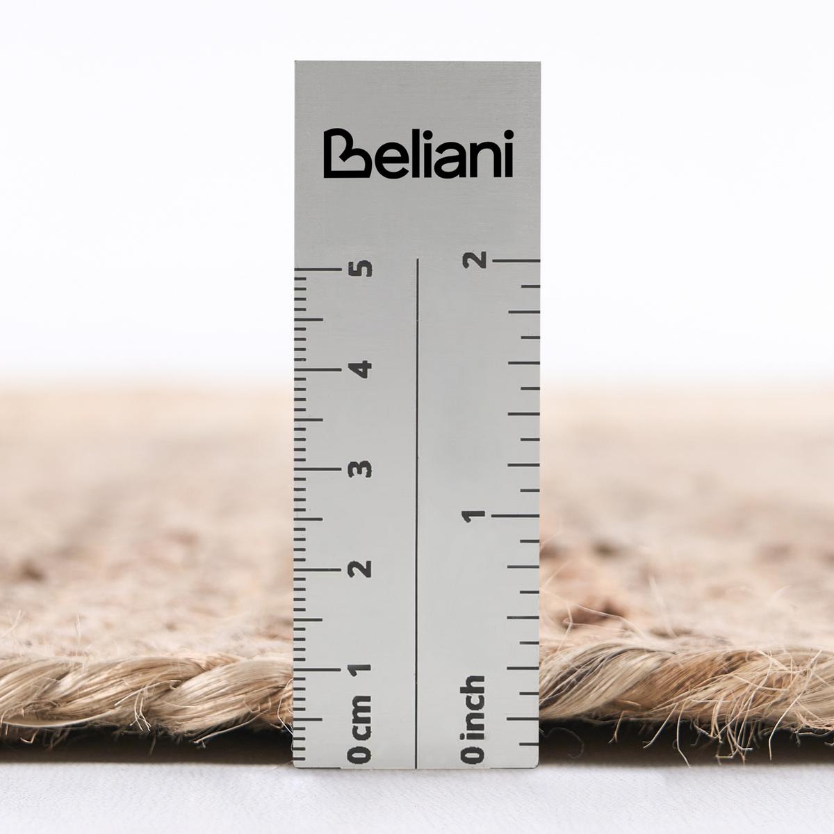 TEPPICH Beige 80/300 cm Jute Sangli - Beige, Textil (80/300cm) - Beliani