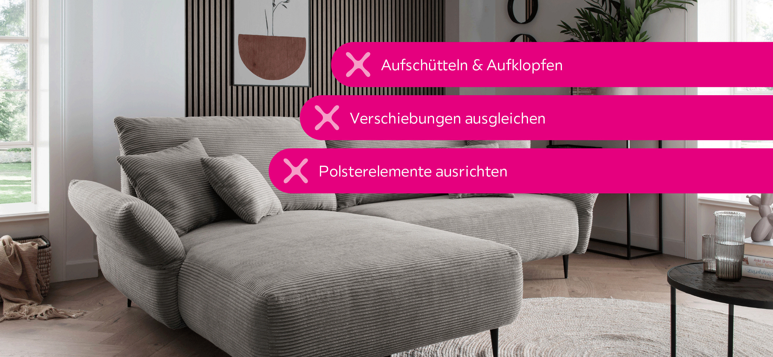 Polstermöbel in Bestform