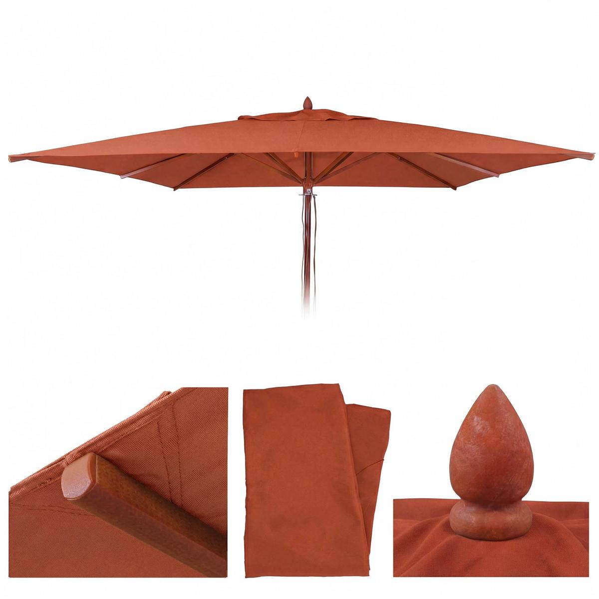 SCHIRMBEZUG C57B Orange - Orange, Textil (400/400cm) - MCW