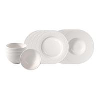 STARTER-SET Manufacture Ice weiß 12-tlg. - Weiß, Keramik (2/2/2cm) - Villeroy & Boch
