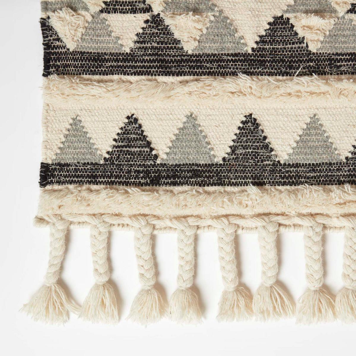 KELIM-TEPPICHLÄUFER Kota 66/200 cm - Schwarz, Textil (66/200cm) - Homescapes