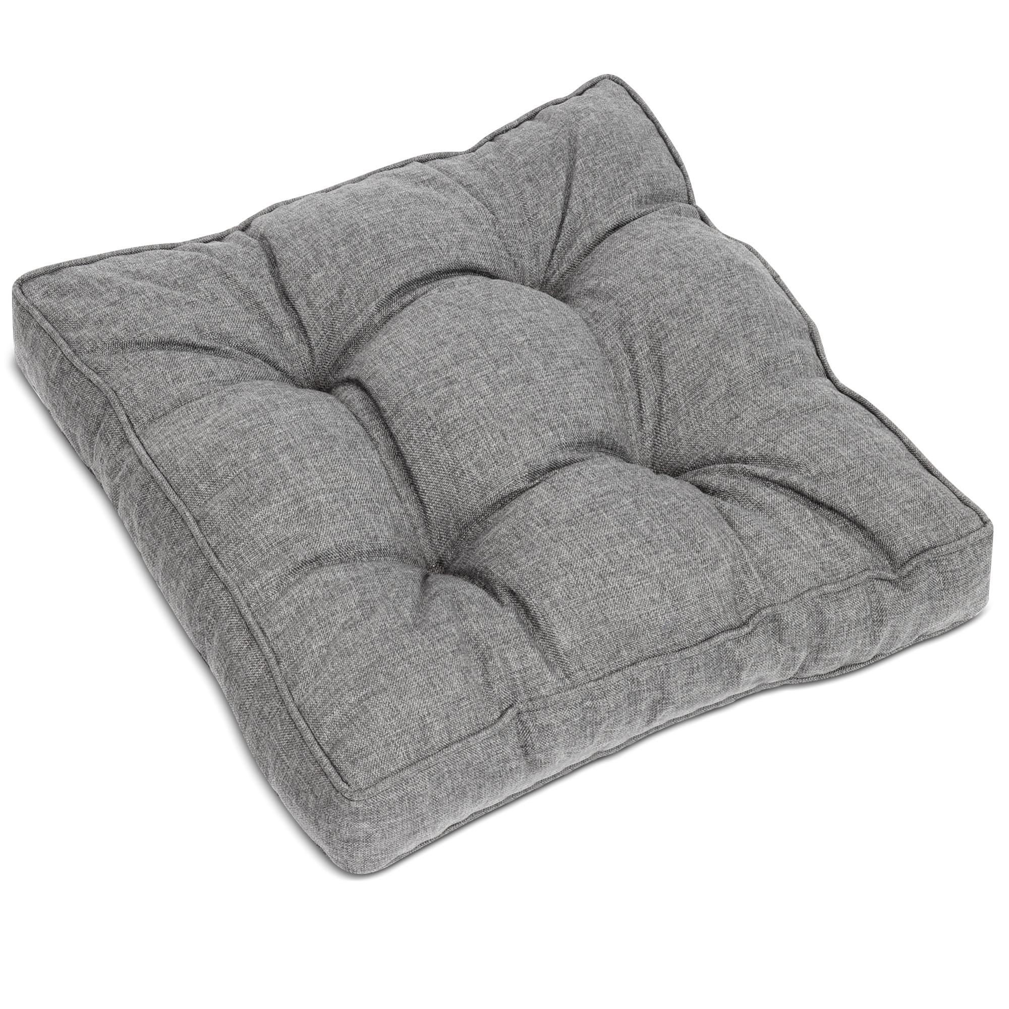 LOUNGEKISSEN Beauflair Outdoor Sitz 50/50/10cm Hellgrau - Hellgrau, Textil (50/10/50cm) - Beautissu 