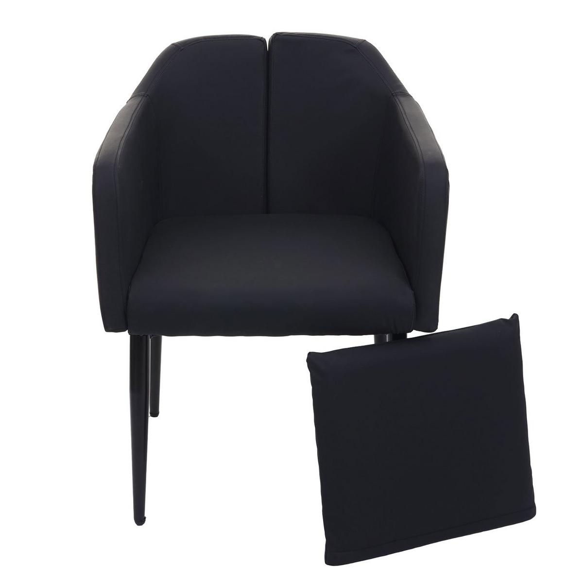 ESSZIMMERSTUHL Schwarz - Schwarz, Textil (60/86/65cm) - MCW