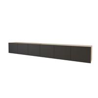 LOWBOARD ELIO-W 3x100x40x40 cm - Artisan / Schwarz - Eiche Artisan, Holzwerkstoff (300/40/40cm) - ALTDECOR