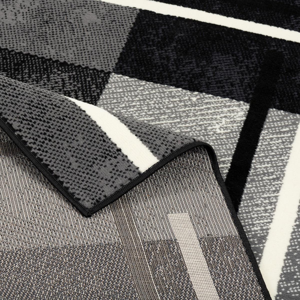 TEPPICH MODERN TRENDLINE KARO - Schwarz, Textil (185/270cm) - Pergamon