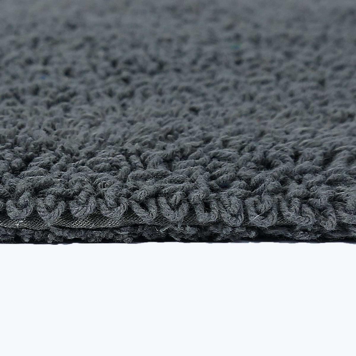 BADEMATTE 40/100 cm, 100% Baumwolle, wendbar - Grau, Textil (40/100cm) - Homescapes