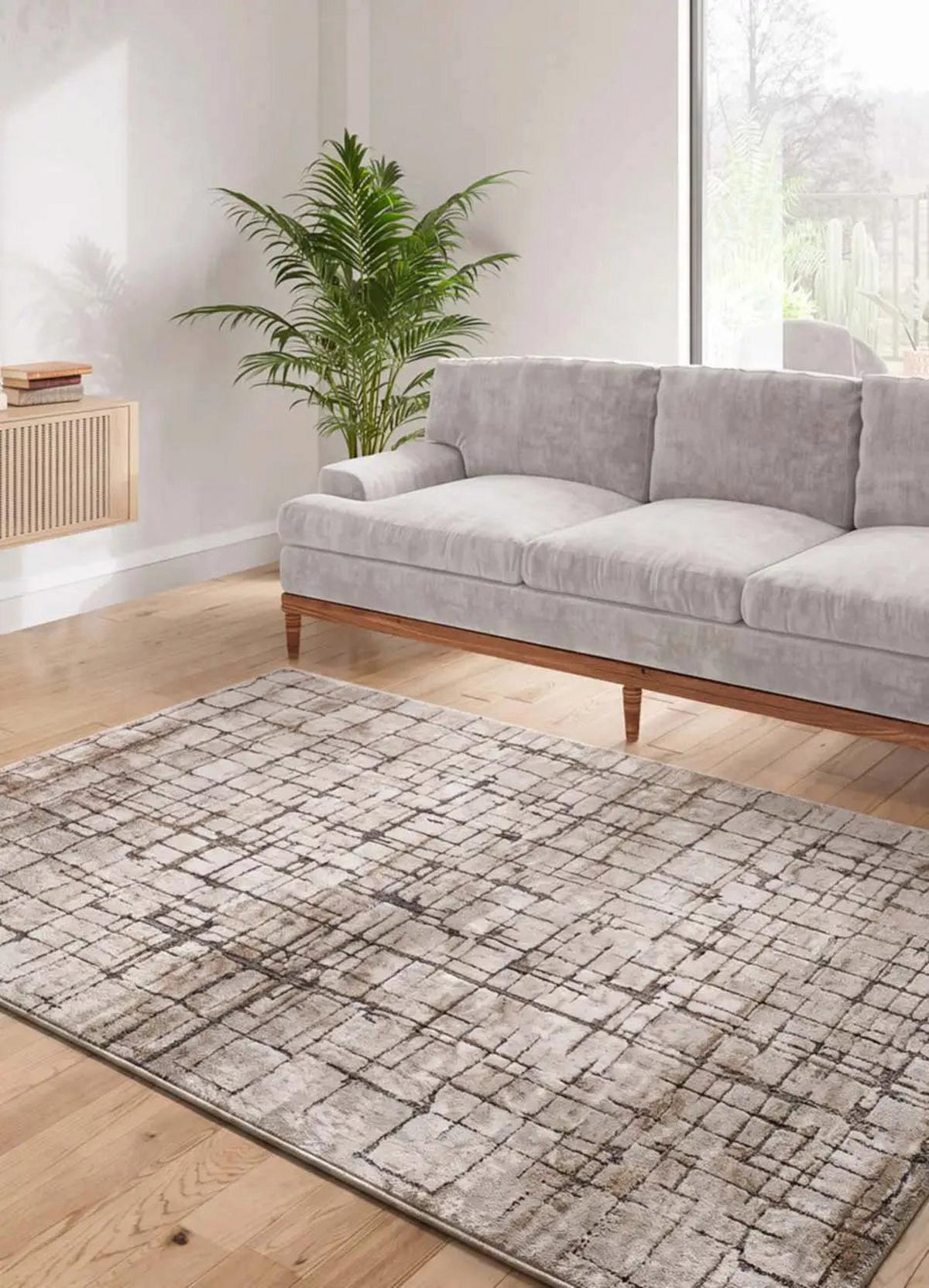 KURZFLORTEPPICH Creme / Braun Ceres 160/235 cm - Creme, Textil (160/235cm) - Atticgo