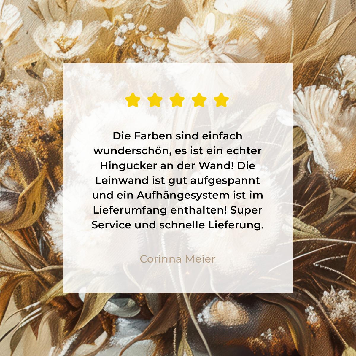 LEINWANDBILD Blumen - Vase - Stilleben - Beige Deko Wohnzimmer 20x20 cm - Creme, Textil (20/20cm) - MuchoWow