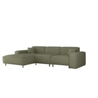 ECKSOFA Gloria In Artico - Grün, Holzwerkstoff/Textil (165/266cm) - Fun Möbel