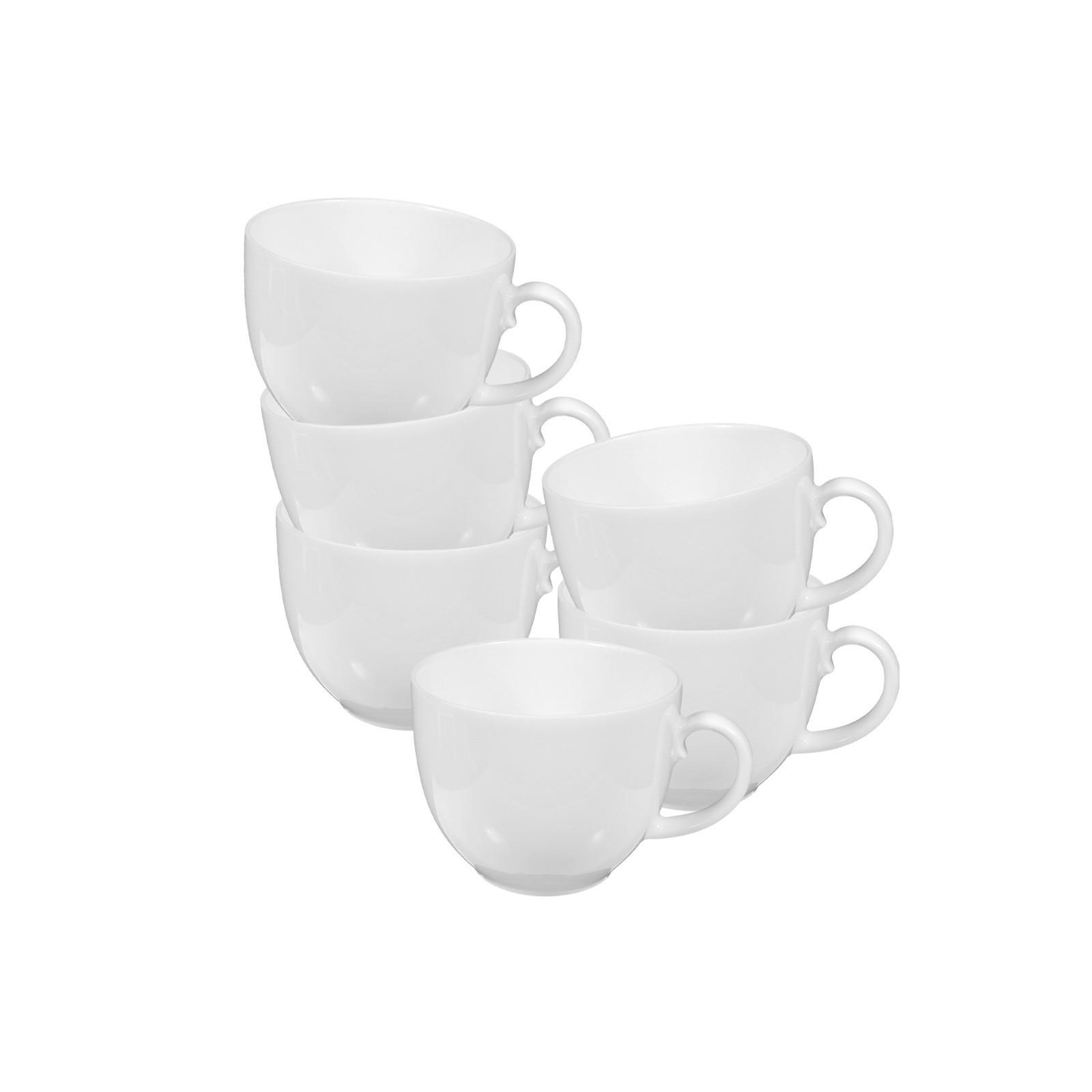 KAFFEETASSEN Rondo/Liane weiß 0,21 l 6er Set - Weiß, Keramik (0.21L) - Seltmann Weiden