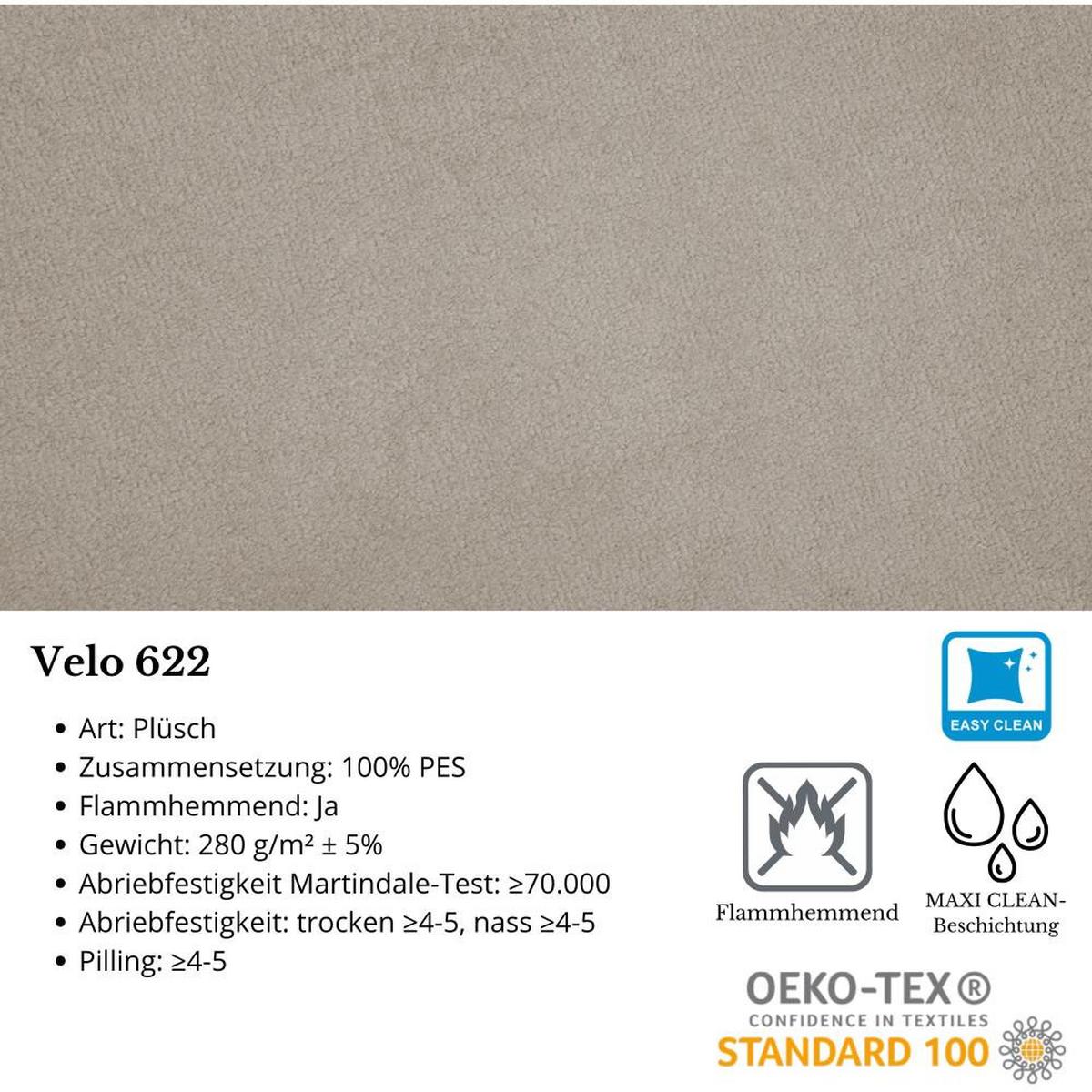 ECKSCHLAFSOFA Capri beige - Beige/Schwarz, Kunststoff/Textil (223/156cm) - Beautysofa
