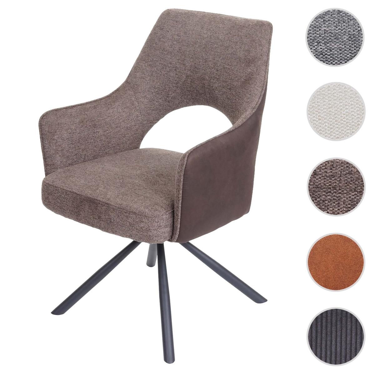 ESSZIMMERSTUHL K3 Braun, Dunkelbraun - Dunkelbraun/Braun, Textil (57/89/52cm) - MCW