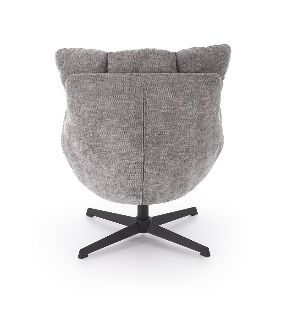 DREHSESSEL mit Polsterung COZY 360° - Grau, Textil (72/87/79cm) - Lookway