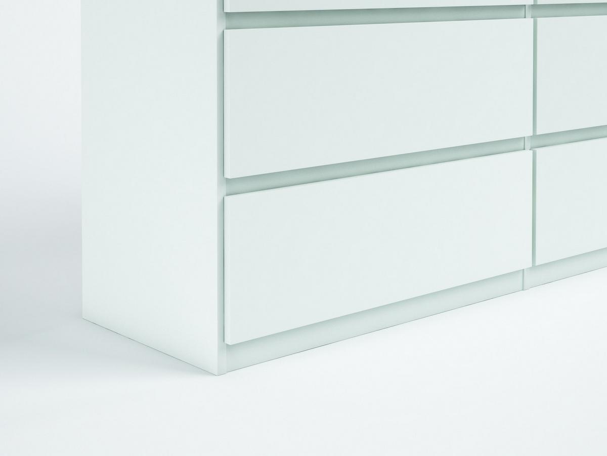 KOMMODE Weiß 139/102/39 - Weiß, Holzwerkstoff (139/102/39cm) - RAUMHIRSCH FURNITURE