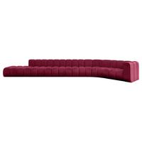 ECKSOFA modulares Sofa Tilmo-L3 - 581x194x70 cm Bordeauxrot - Bordeaux, Holzwerkstoff/Textil (581/194cm) - ALTDECOR