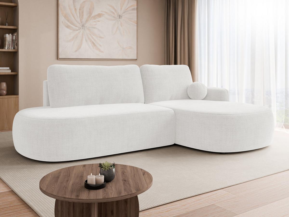 ECKSOFA Loridu O Premium, Seite: Rechts - Creme/Schwarz, Holz/Kunststoff (174/274cm) - MIRJAN24