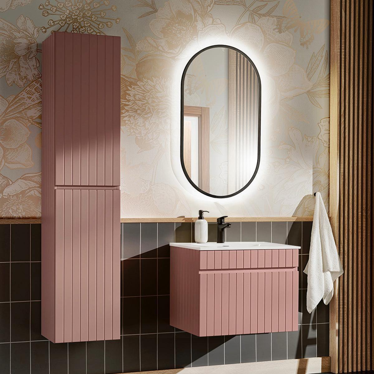 WASCHTISCH 60cm Zelie Rose - Rosa, Holzwerkstoff (60/46/46cm) - Petits-meubles