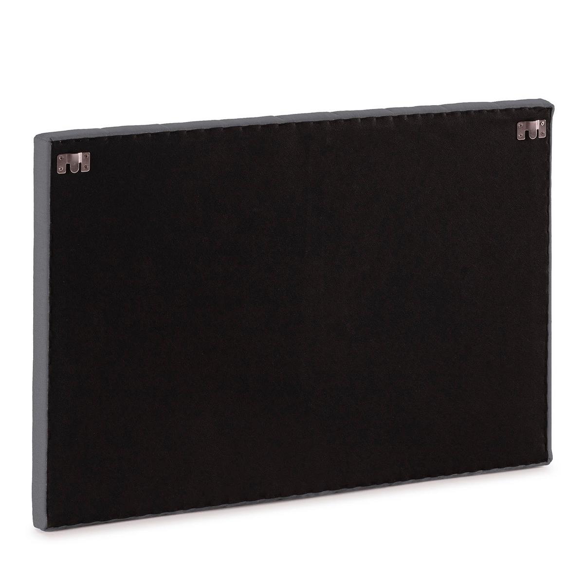 KOPFTEIL Eris 90x60 cm Dunkelgrau - Dunkelgrau, Textil (5/90/90cm) - VS Venta-stock