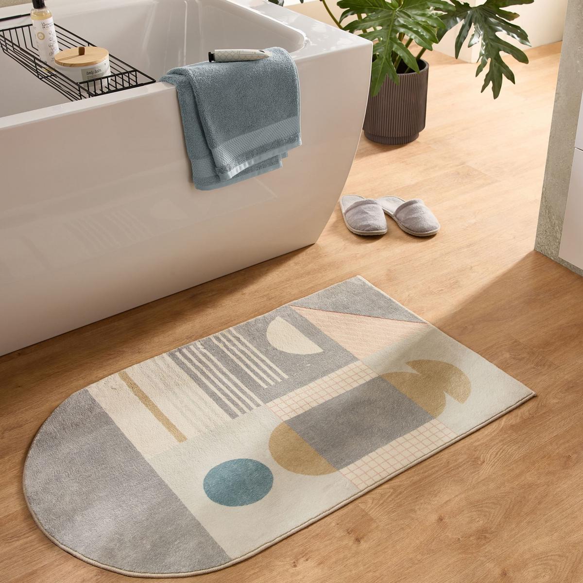 BADTEPPICH Ariella Grau 50x60 cm - Grau, Textil (50/60cm) - Gino Falcone