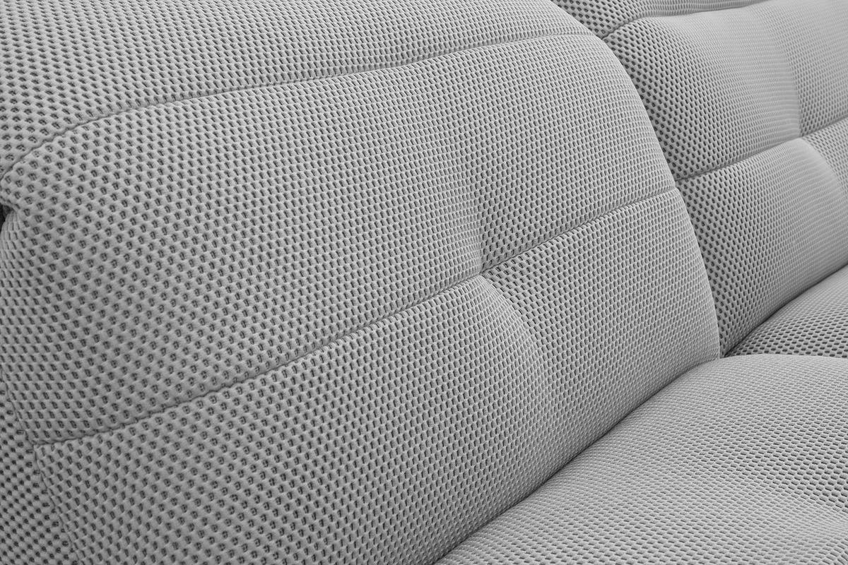 ECKSOFA TRENTO 4-Sitzer, grau - Schwarz/Grau, Holzwerkstoff/Kunststoff (165/262cm) - Wozimo