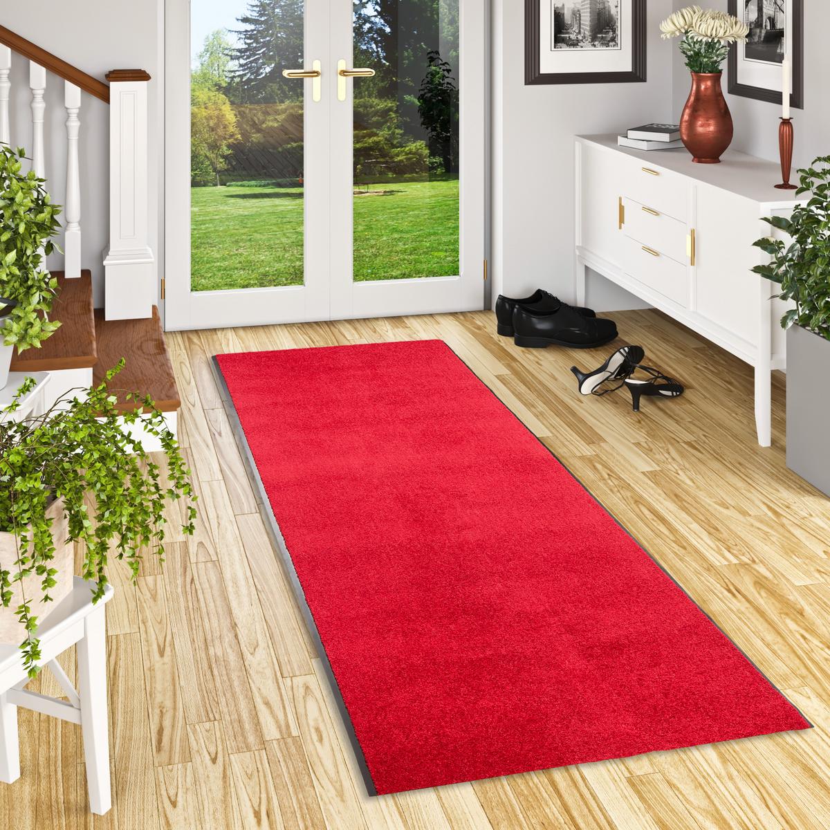 LÄUFER PROPER TEX UNI - Rot, Textil (90/1000cm) - Snapstyle