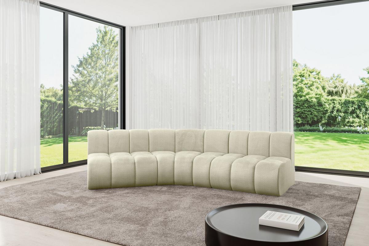 ECKSOFA modulares Sofa Montra-L1 - 290x174x70 cm Beige - Beige, Holzwerkstoff/Textil (290/174cm) - ALTDECOR